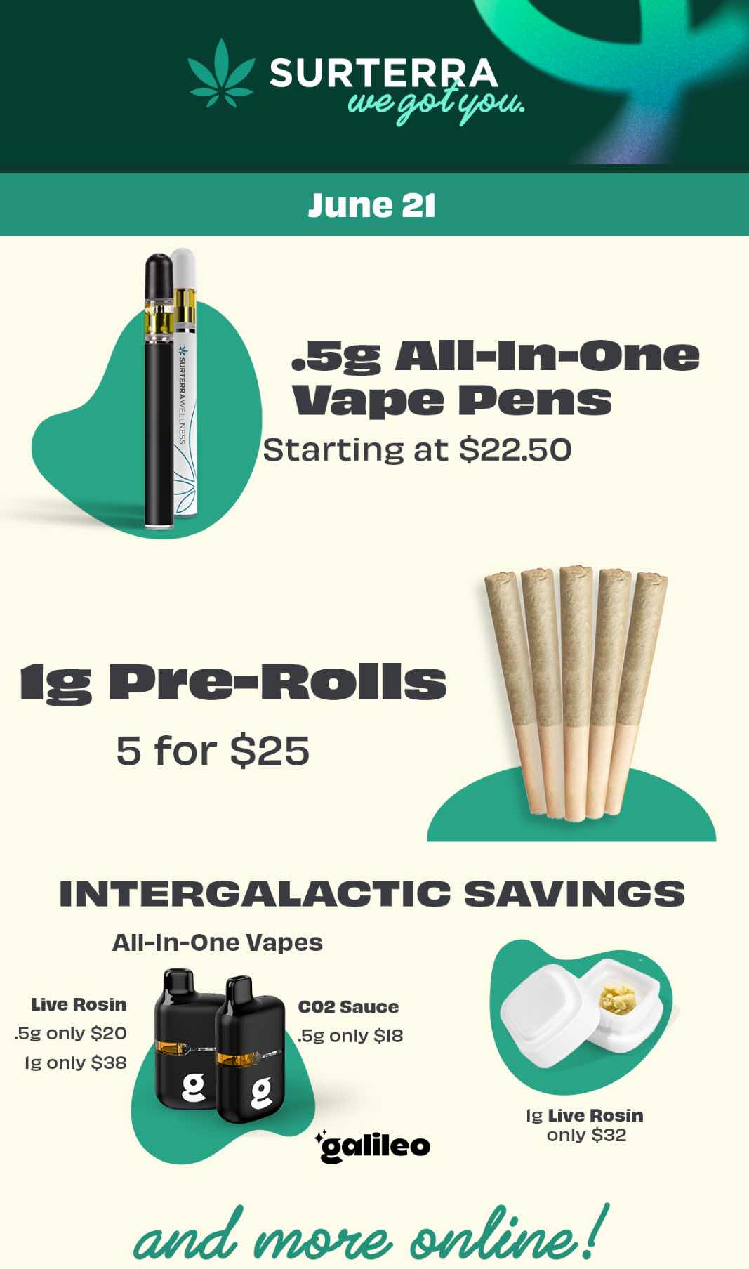 June 21st Deals on Vapes & More!