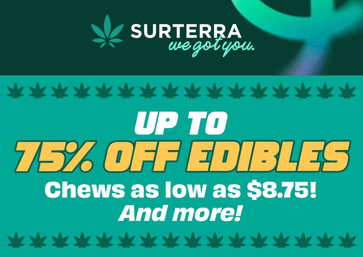 Up to 75% Off Edibles & More - Cannabis deal image
