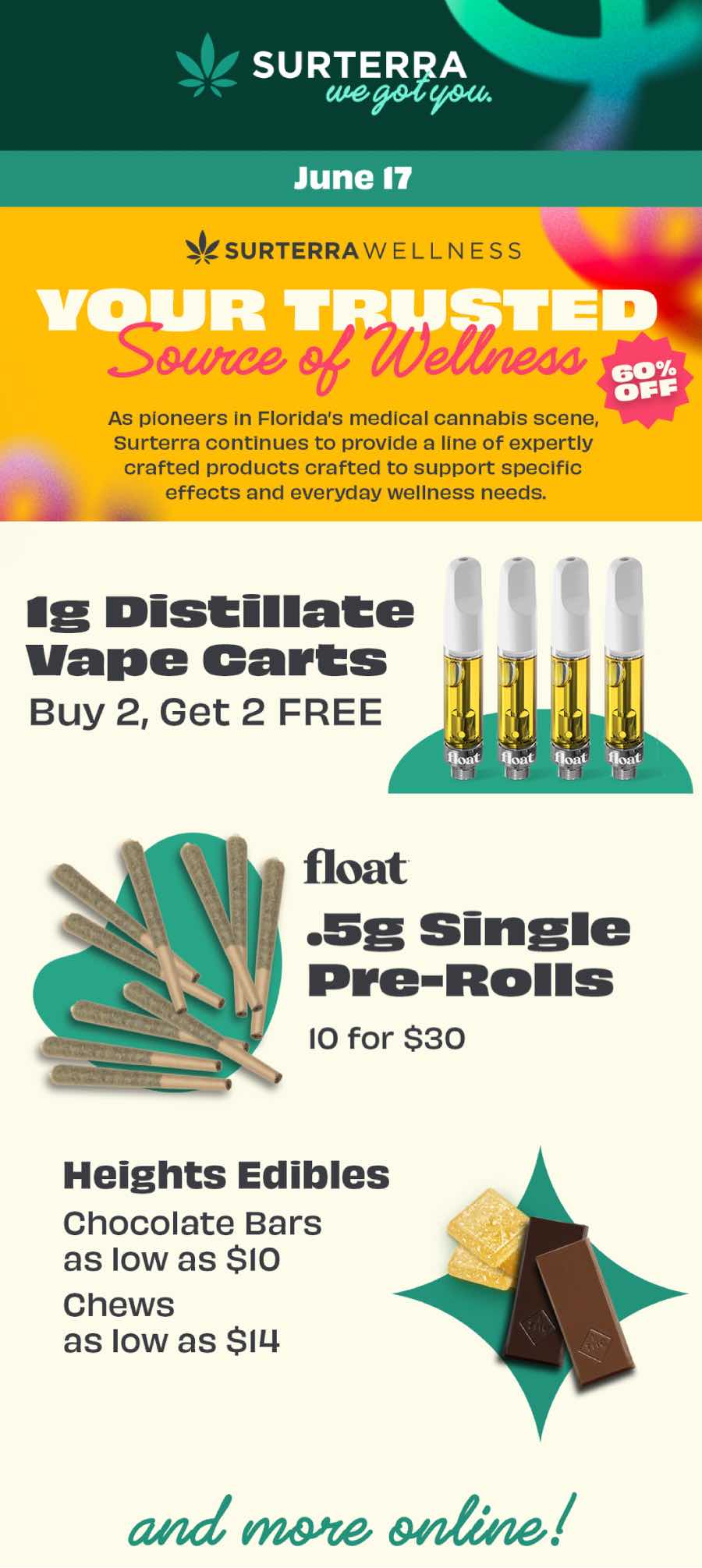 BOGO Vape Carts, Pre-Roll Deals & More