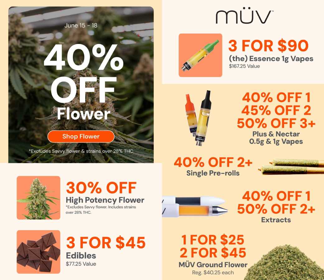 40% Off Flower & Vapes Plus More Deals