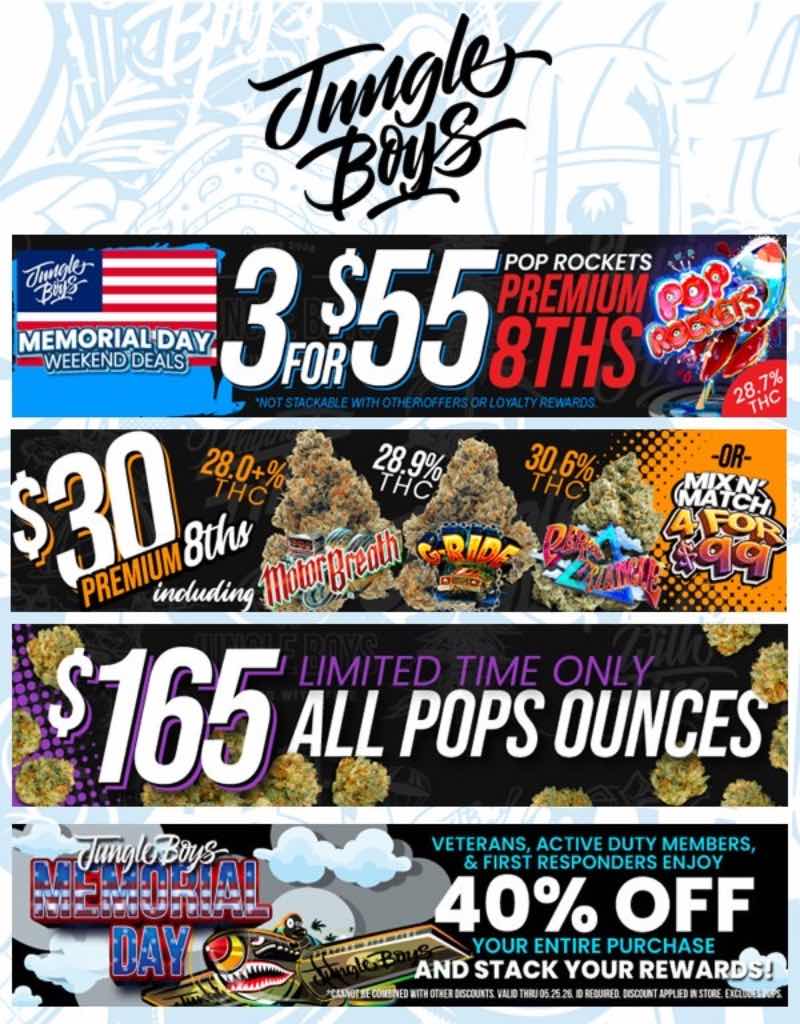 Memorial Day Weekend Deals! - Cannabis deal image