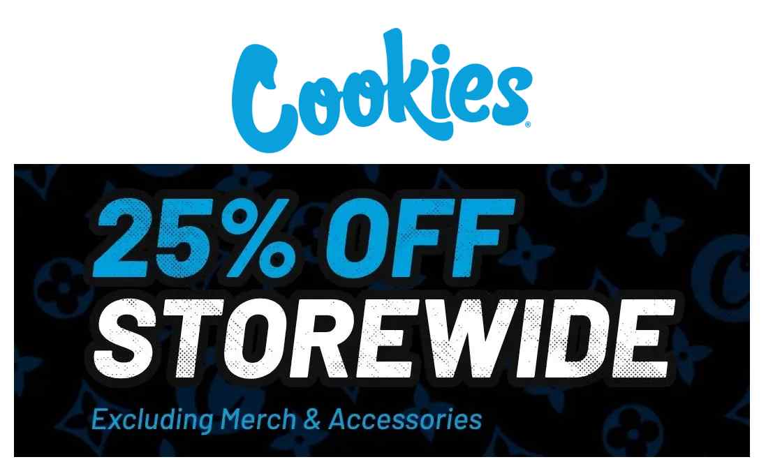 25% Off Storewide (Excluding Merch & Accessories) - Cannabis deal image