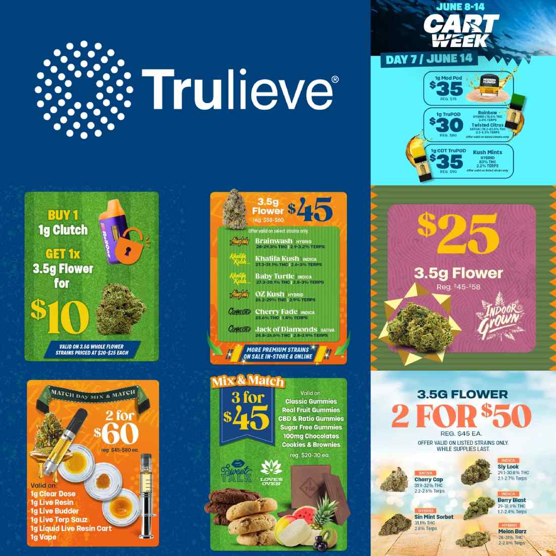 Flower Deals, Mix & Match, & Cart Week Specials - Cannabis deal image