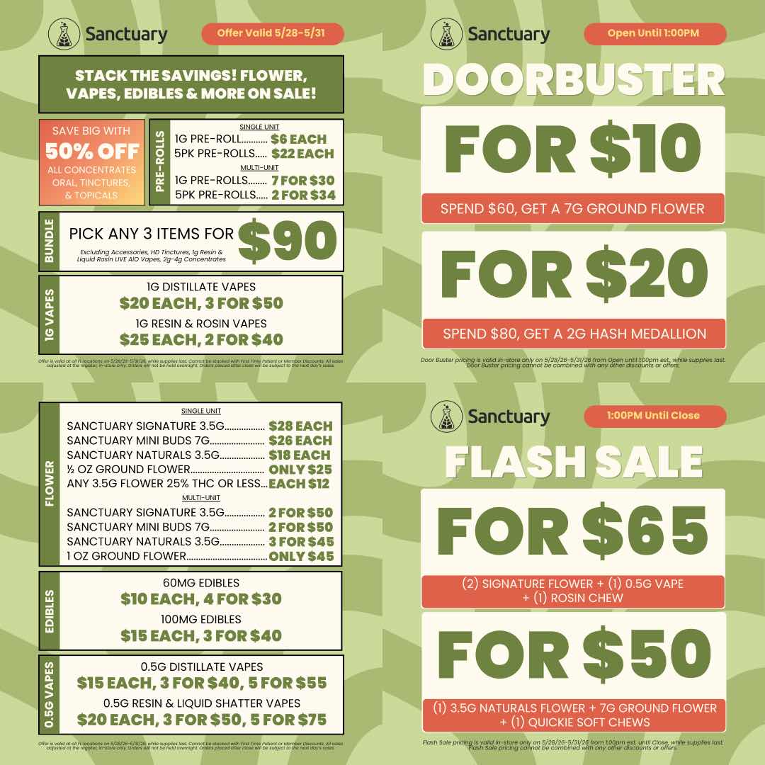 Stack Savings: Flower, Vapes, Edibles & More! - Cannabis deal image