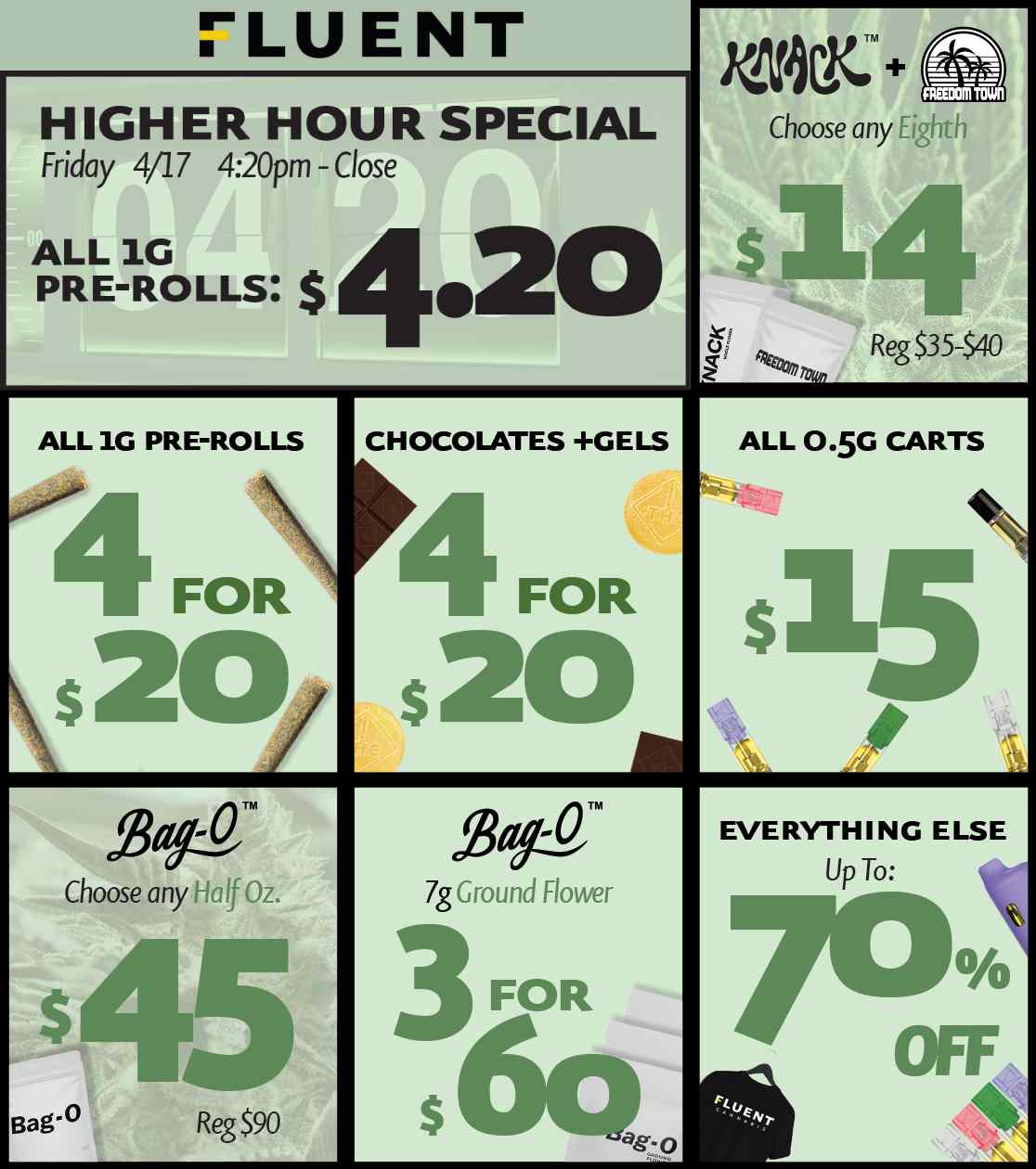 Pre-Rolls, Vapes, Flower & Edibles Deals! - Cannabis deal image