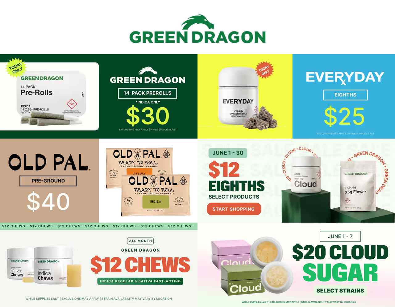 Daily Deals, Pre-Rolls, and Eights Specials - Cannabis deal image
