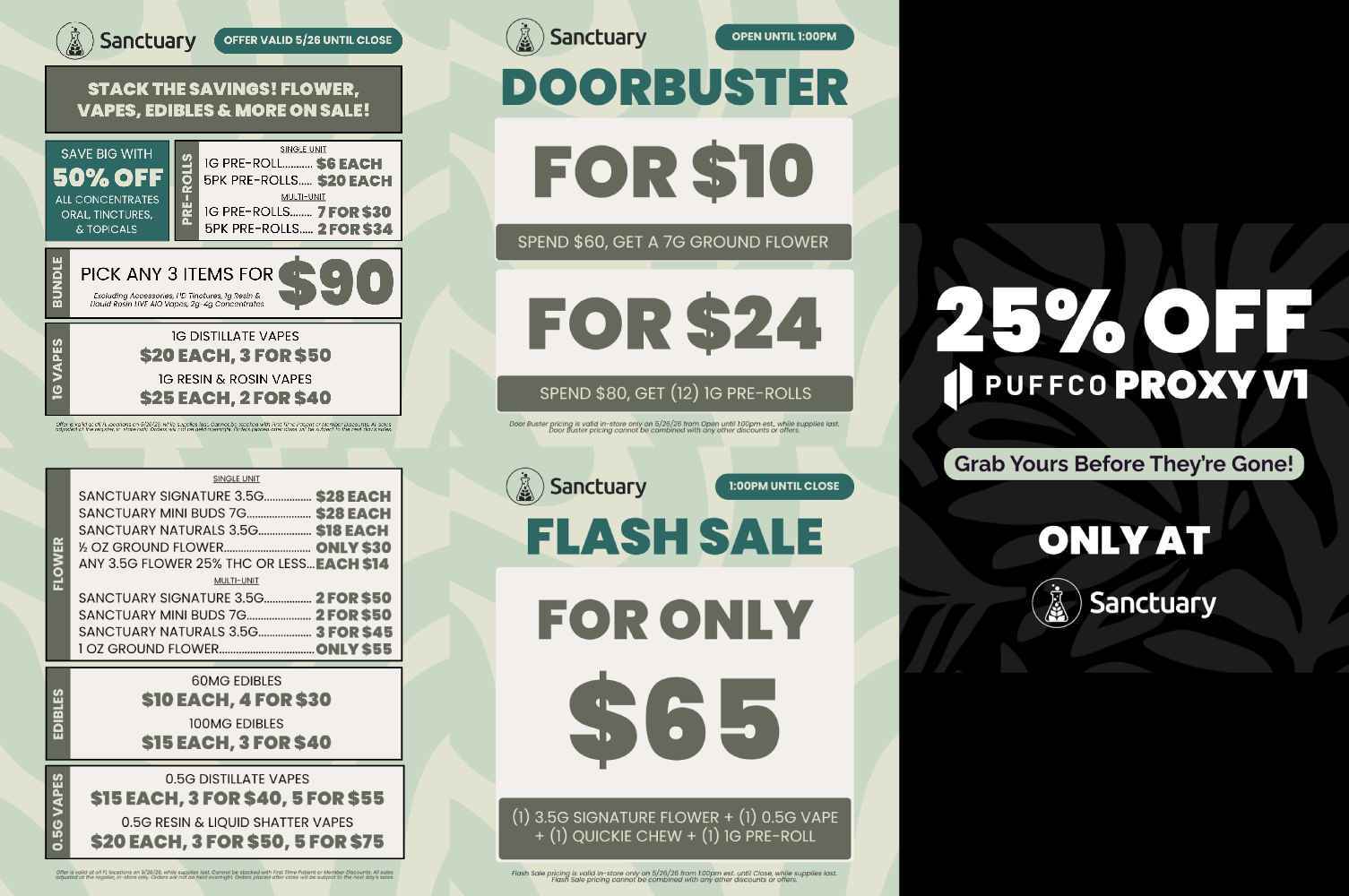 Bundle Deals, Doorbusters, and Flash Sales! - Cannabis deal image