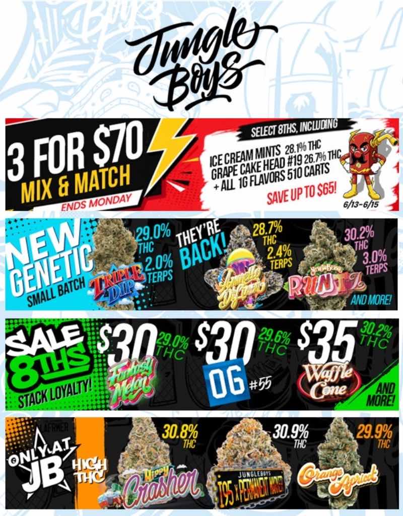 Mix & Match 3 for $70, Select Eighths Deals - Cannabis deal image