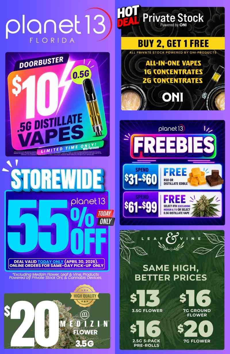 Big Savings: BOGO, 55% Off, and More! - Cannabis deal image