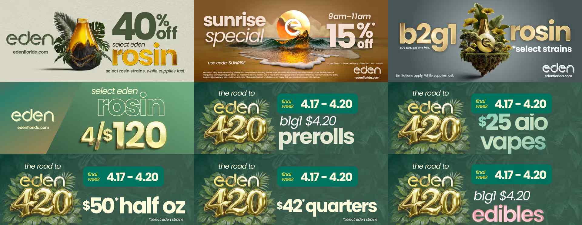 B3G1 Free Rosin & 40% Off Select Items - Cannabis deal image