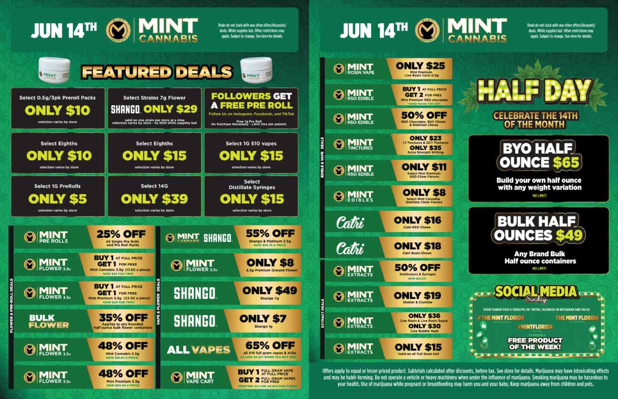 Featured Deals & Half Day Specials - Cannabis deal image