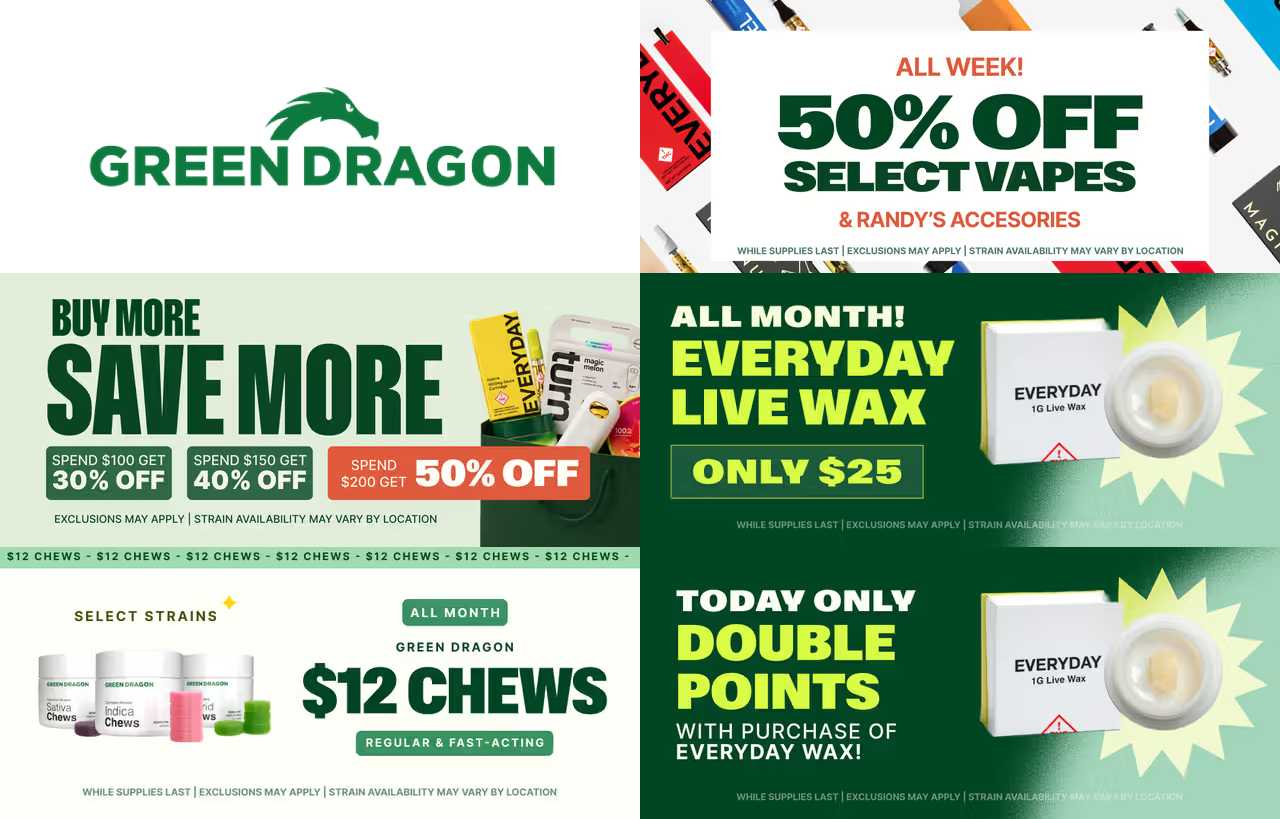 Save More All Week With Daily & Monthly Deals - Cannabis deal image