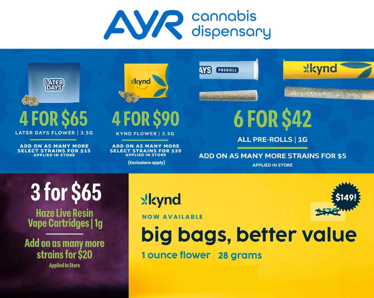 Flower, Pre-Rolls & Vape Deals - Cannabis deal image