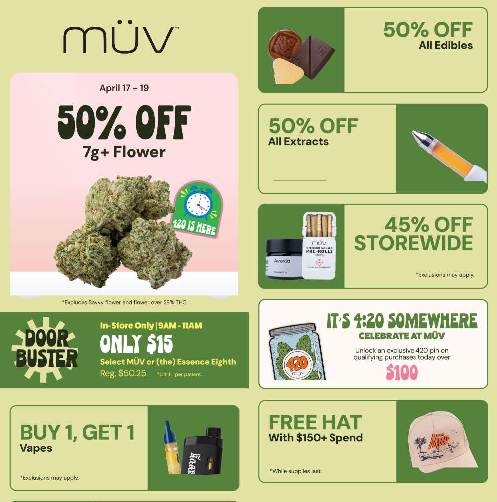 50% Off Everything & BOGO Vapes! - Cannabis deal image