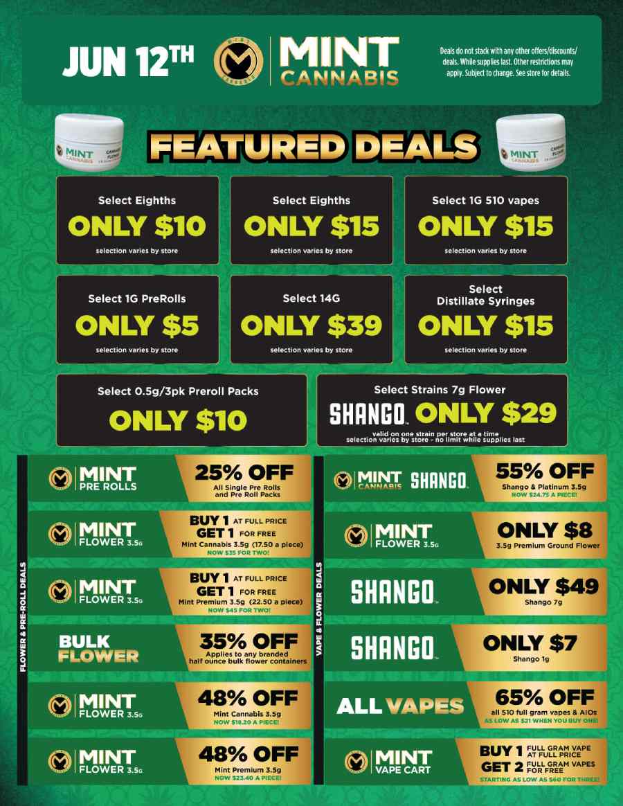 Featured Deals: Flower, Vapes, Pre-Rolls & More - Cannabis deal image