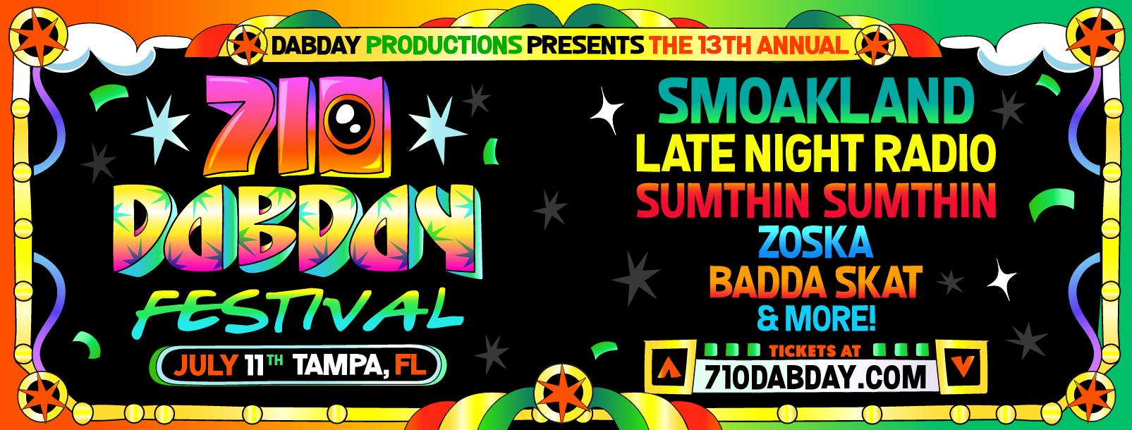 710 Dab Day 2026 lineup poster