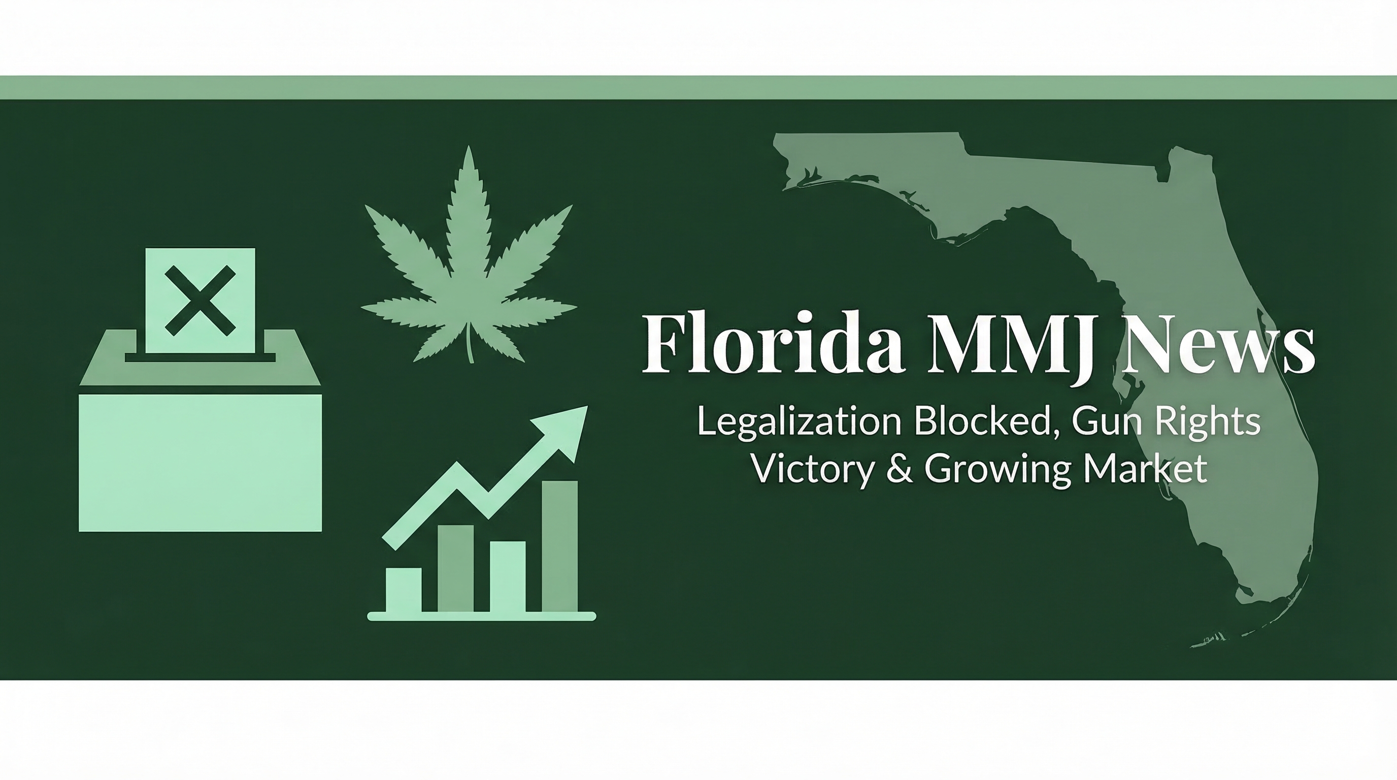 Florida MMJ News: Legalization Blocked, Gun Rights Victory, and a Growing Market!